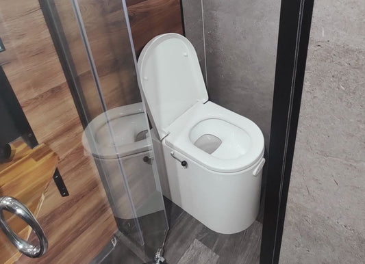 "Enzell composting toilets are where it's at"- Freedom Tiny Home Living